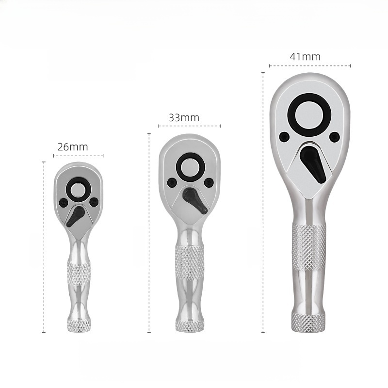Short-handled ratchet wrench