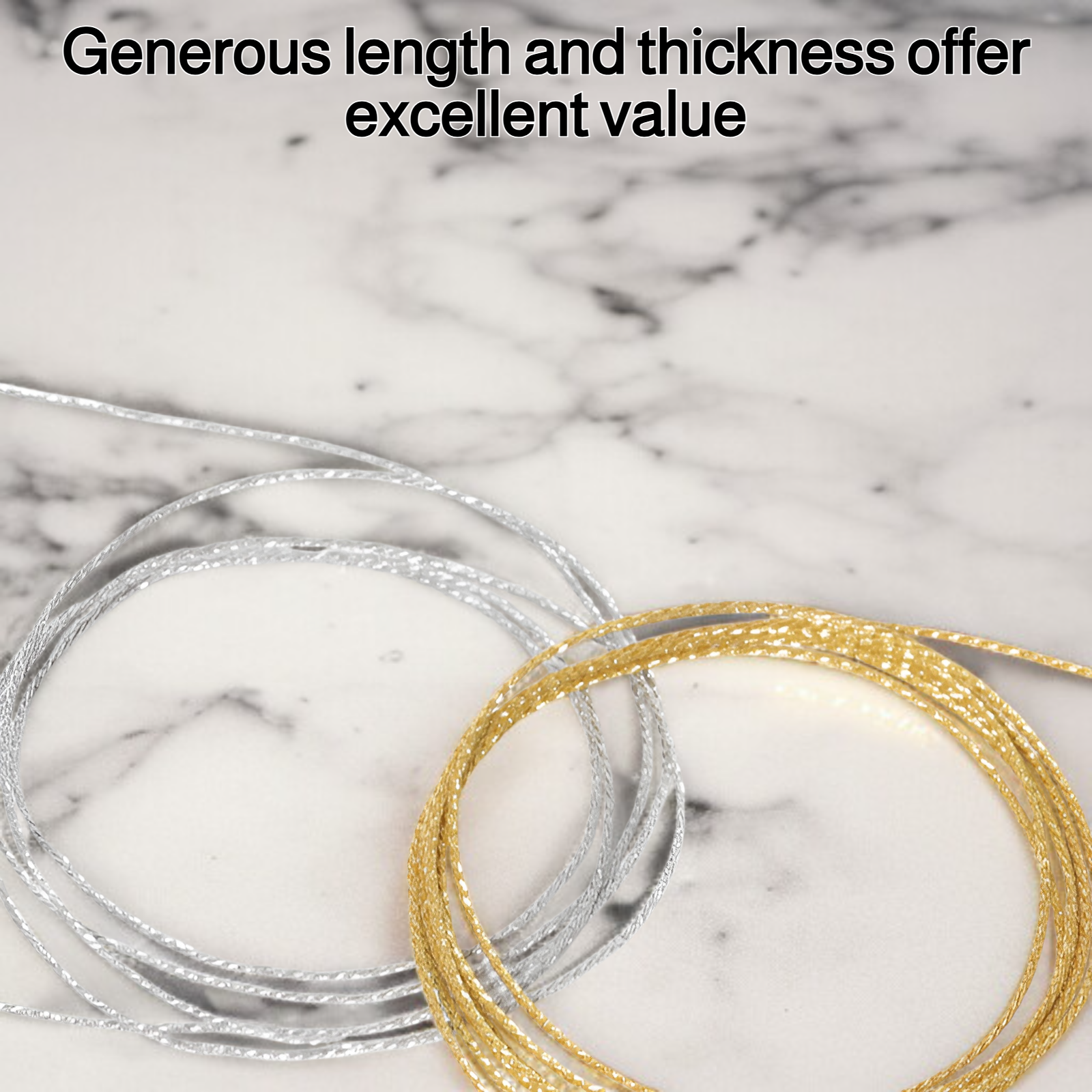 Premium metallic threads for crafts