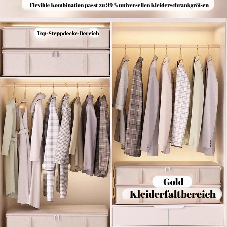 Flacher Unterbett-Aufbewahrungsbeutel für Kleidung, große Kapazität für Daunenjacken und Bettdecken