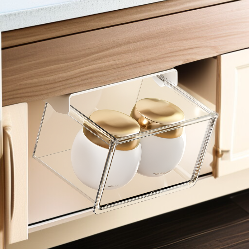 Easy installation under-desk drawer organizer