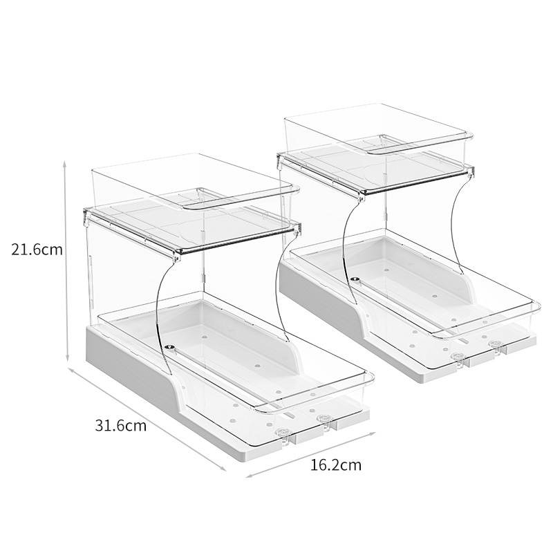 2-Tier Pull-Out Multipurpose Organizer