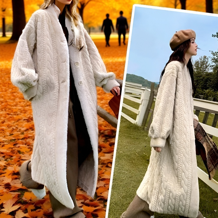 Nerz Pelz umweltfreundliche Pelz Frauen Mantel