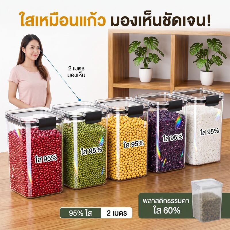 กล่องเก็บธัญพืชแบบปิดสนิท