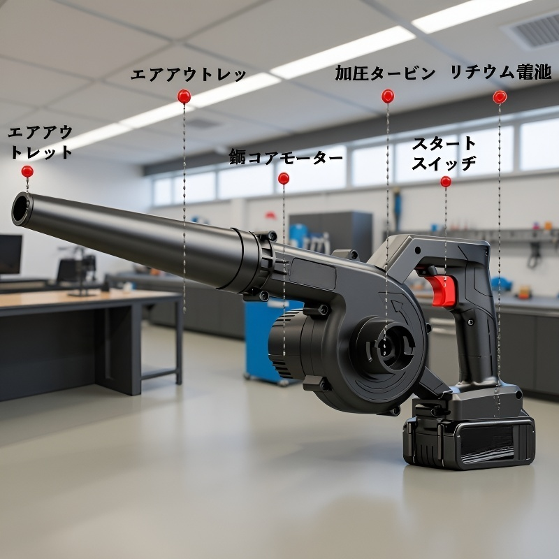 ハイパワーリチウム吸引式集塵機