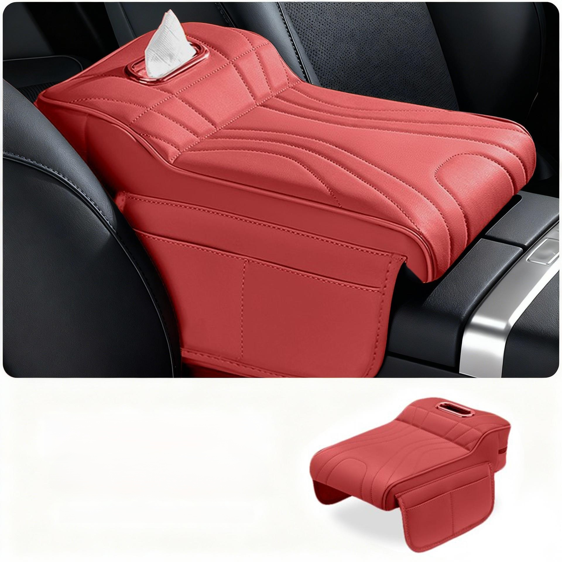 Car seat center armrest box height pad