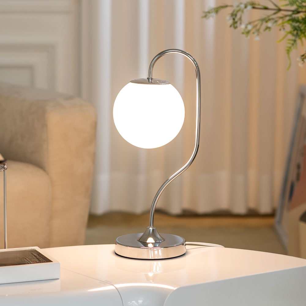 Metal Bent Rod Table Lamp