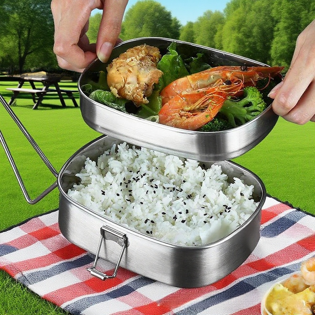 304不銹鋼多層帶蓋餐盒