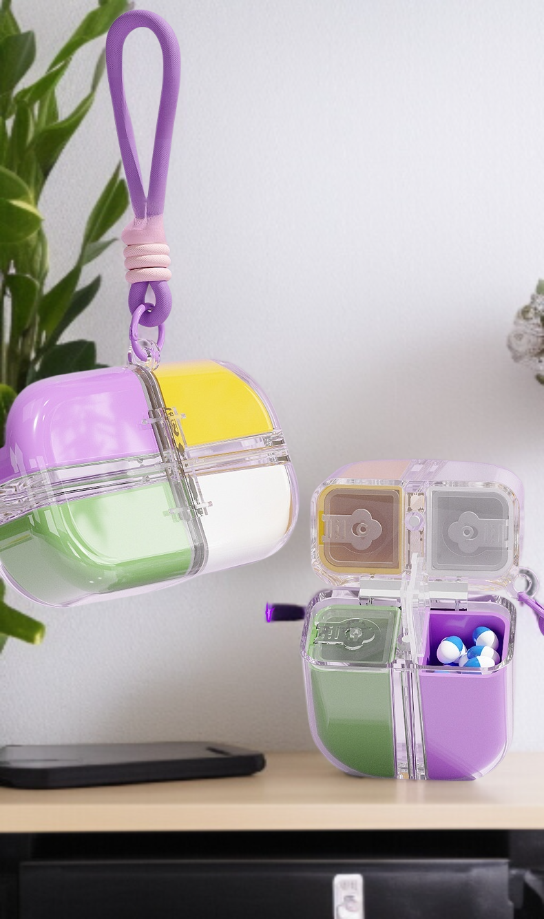 대용량 소분함에 소품 수납 모습