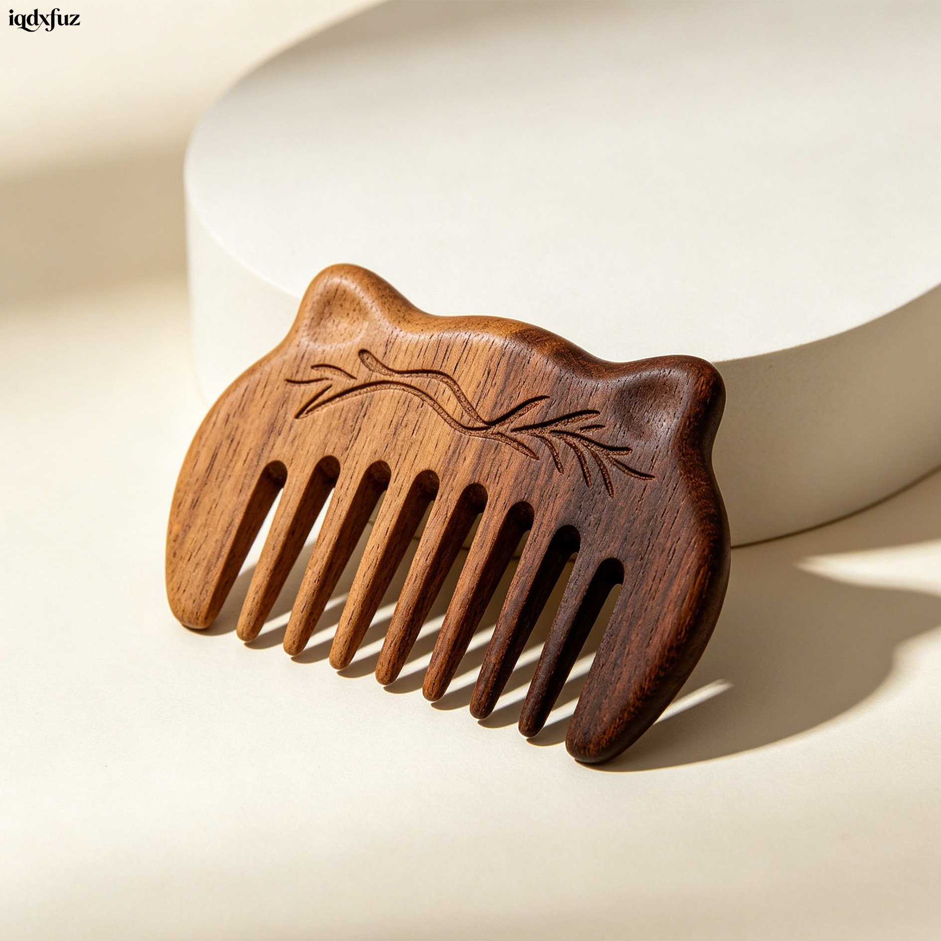 Eco-friendly wooden combs for gentle detangling