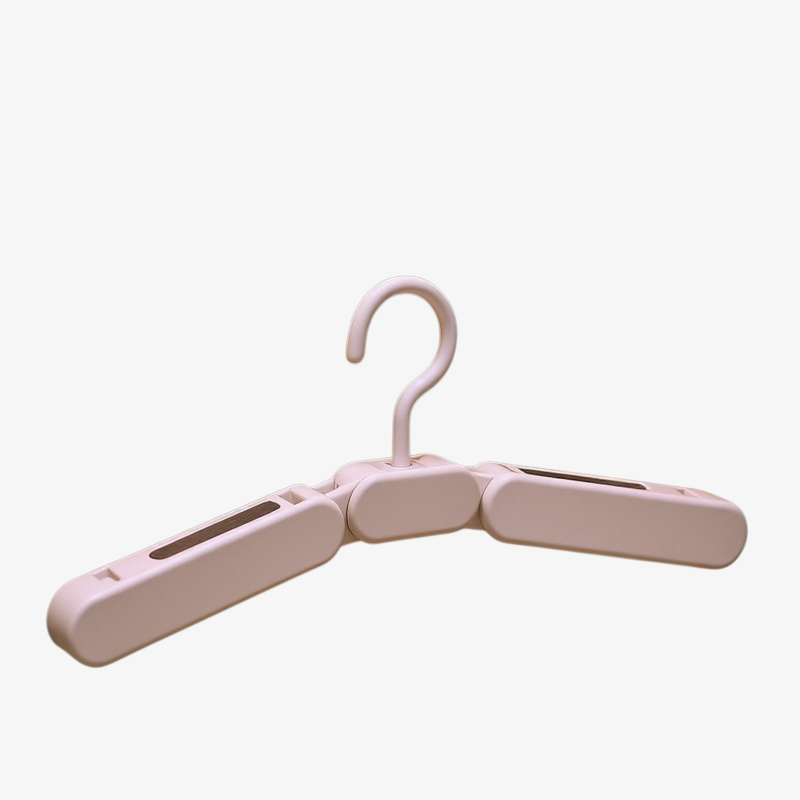 Thickened No-mark Folding Hanger, Travel Portable Multifunctional with Clips