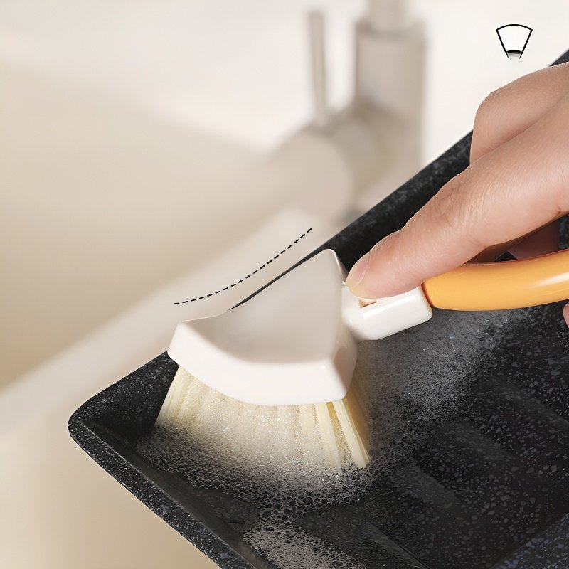 Foldable No-Dead-Angle Triangle Cleaning Brush
