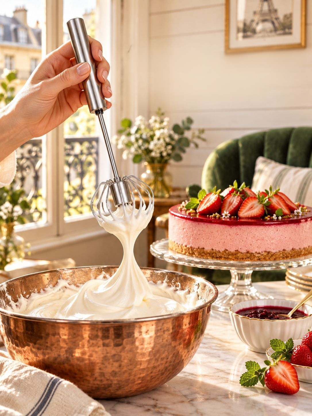 Ustensile de cuisine en inox pour crème et desserts