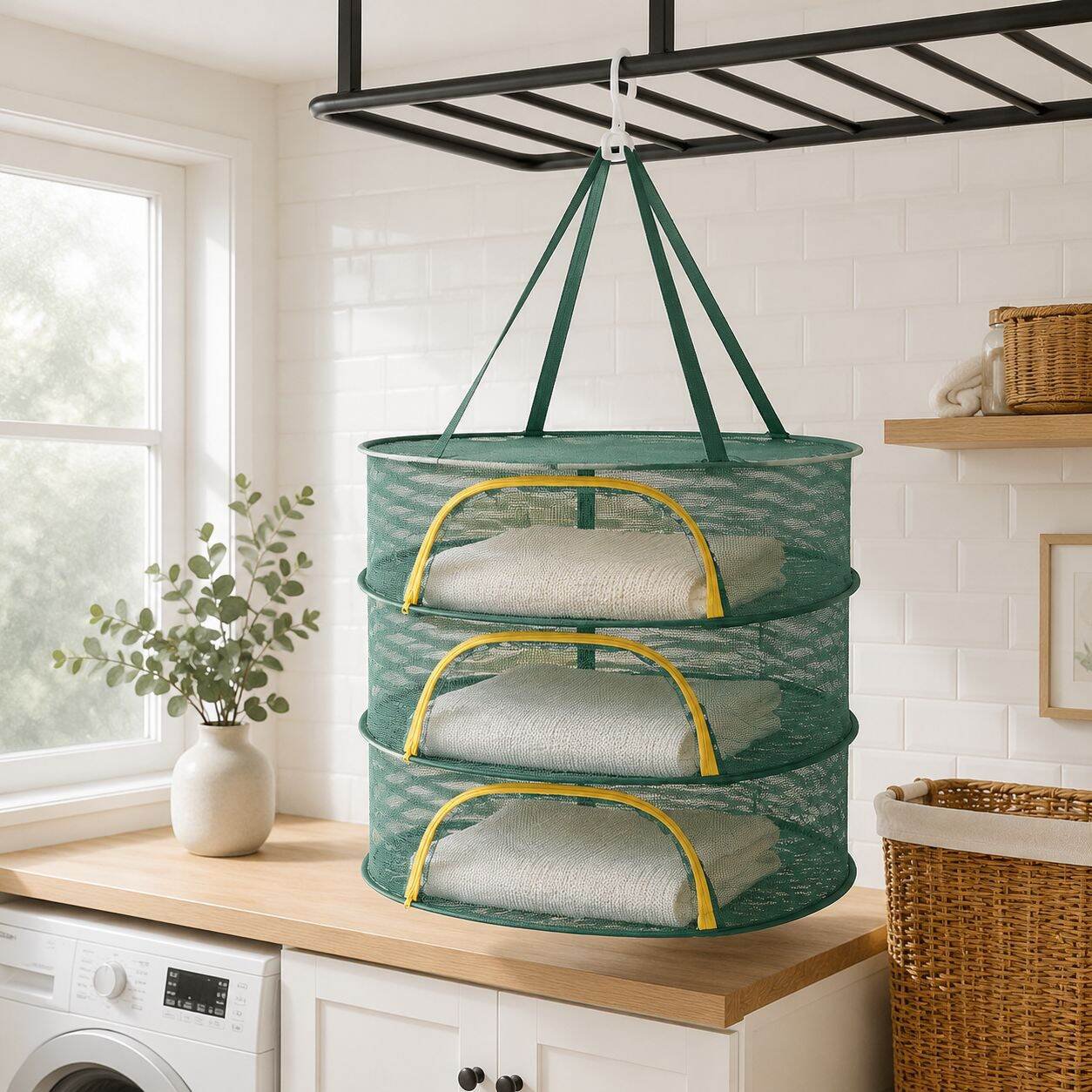 Zippered Drying Net Basket for Sweaters and Underwear