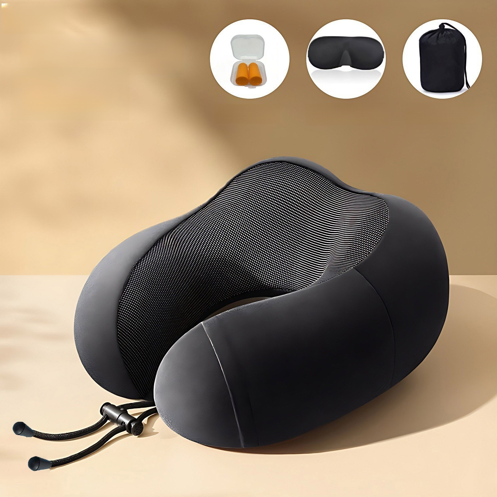 Portable Travel Memory Foam Neck Pillow
