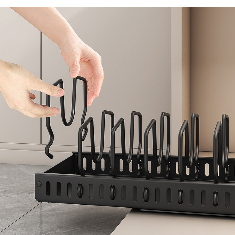 Adjustable Pot and Pan Organizer Rack 