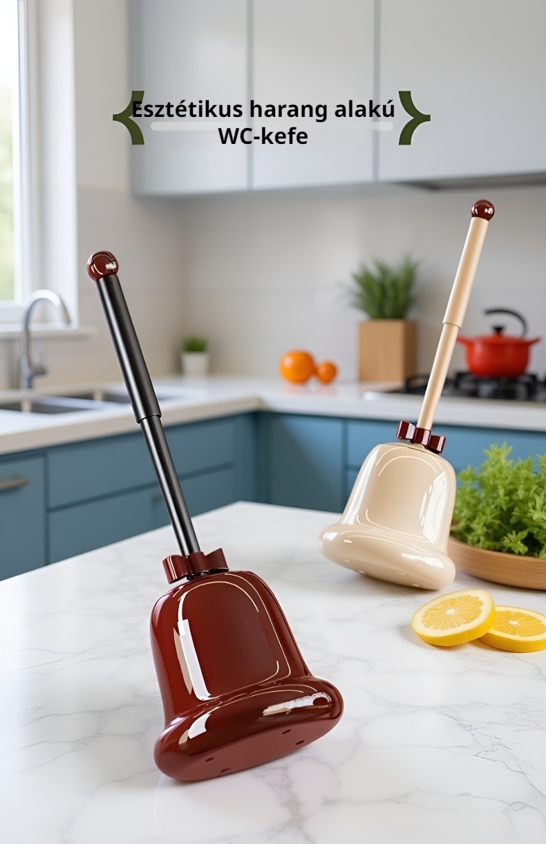 Higiénikus WC-kefe tartóval