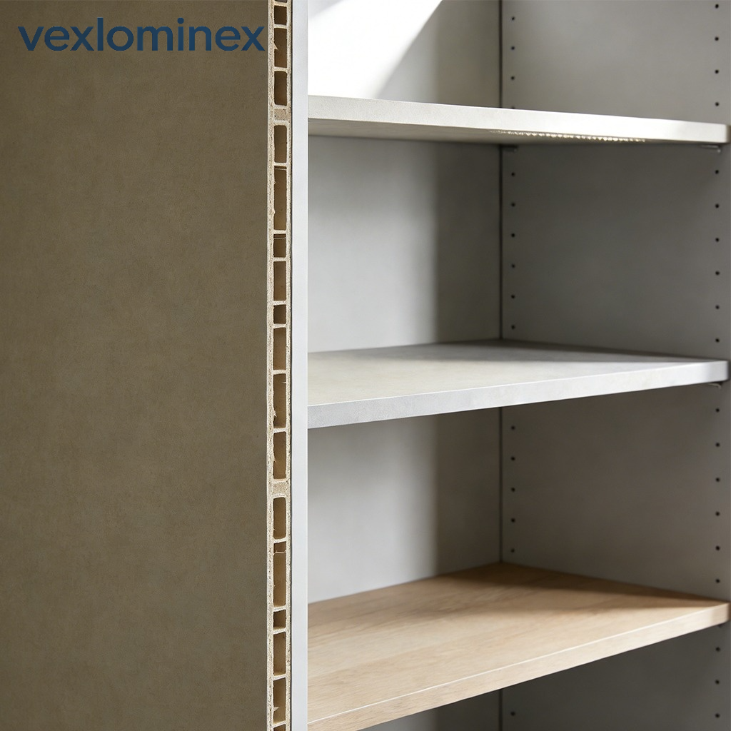 No-drill wardrobe shelves