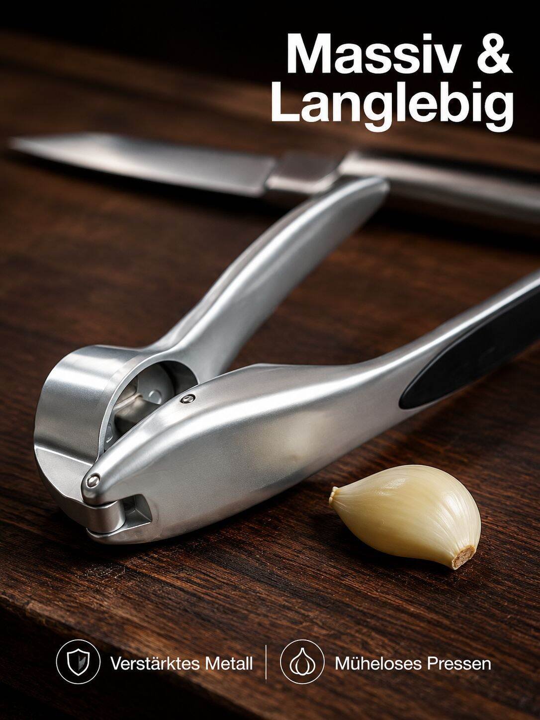 Verdickter manueller Knoblauchpresse, multifunktionaler Knoblauchzerkleinerer