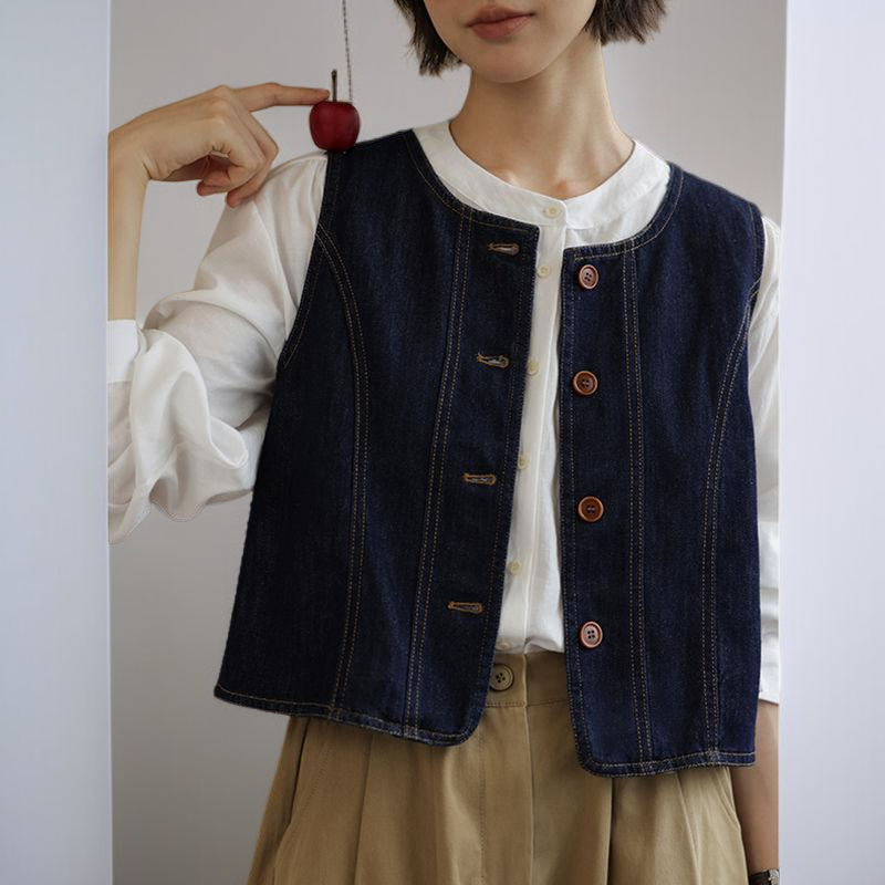 デニムベスト