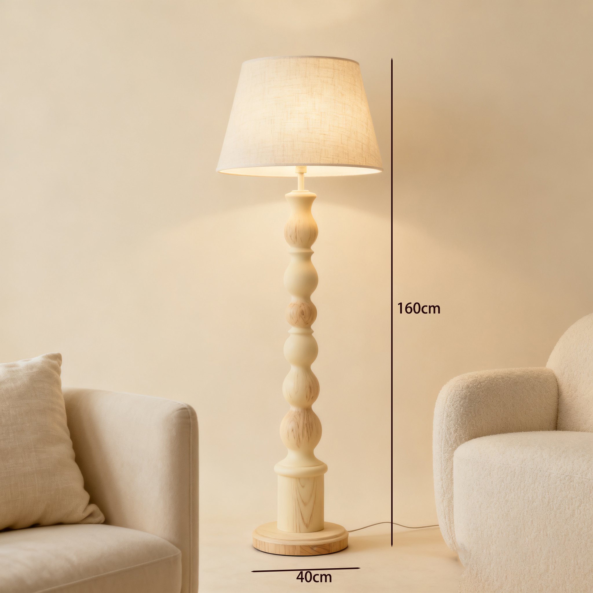 Elegante Stehlampe in skandinavischem Design