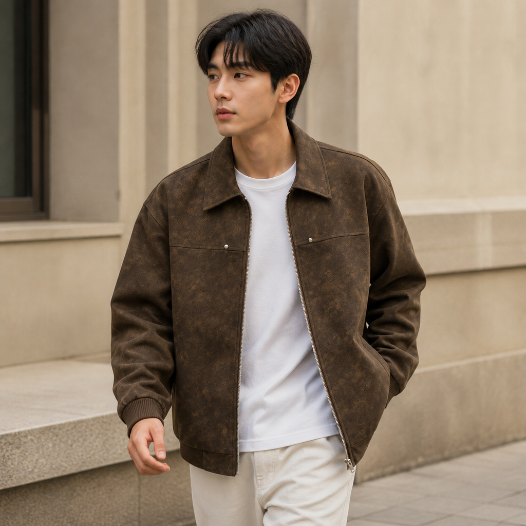 봄가을 남성 자켓, 스트릿룩 일본 스타일 루즈핏 캐주얼
