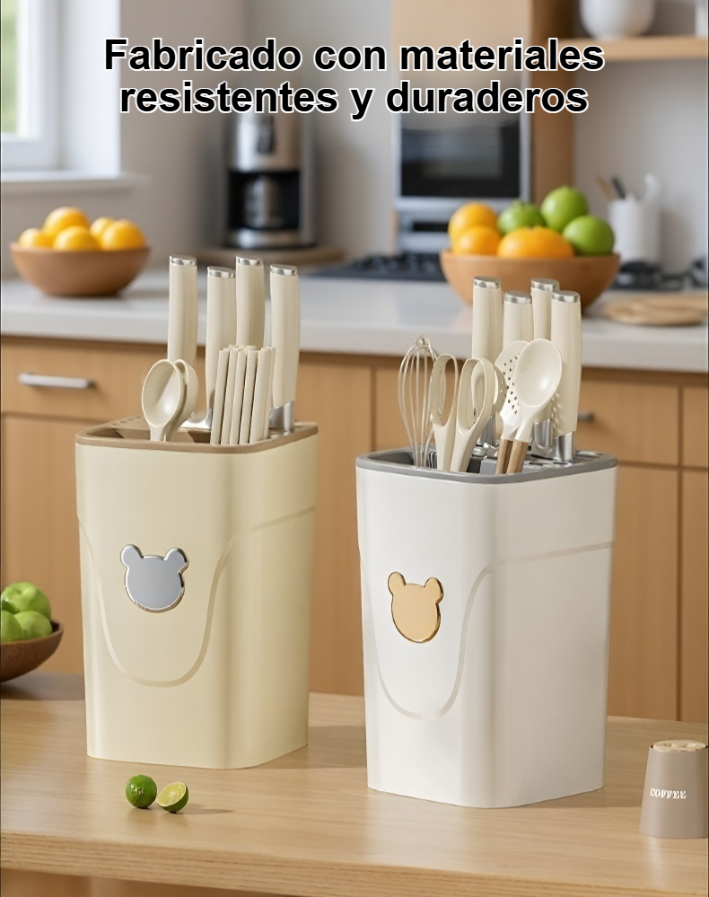 Porta cuchillos de cocina para el hogar en encimera moderna