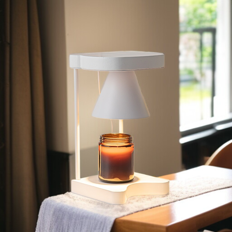 アロマワックスランプ アイアンプリーツ アンビエンス テーブルランプ 寝室 アロマワックスランプ キャンドルランプ