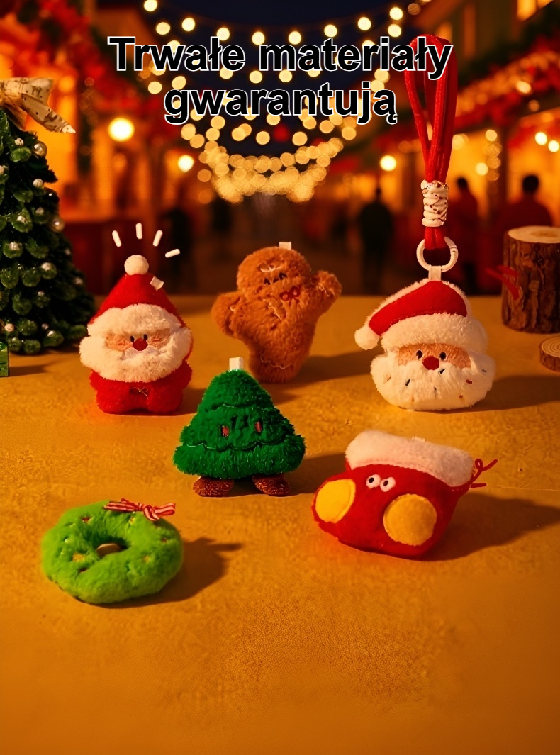 Kolorowe ozdoby świąteczne na choinkę
