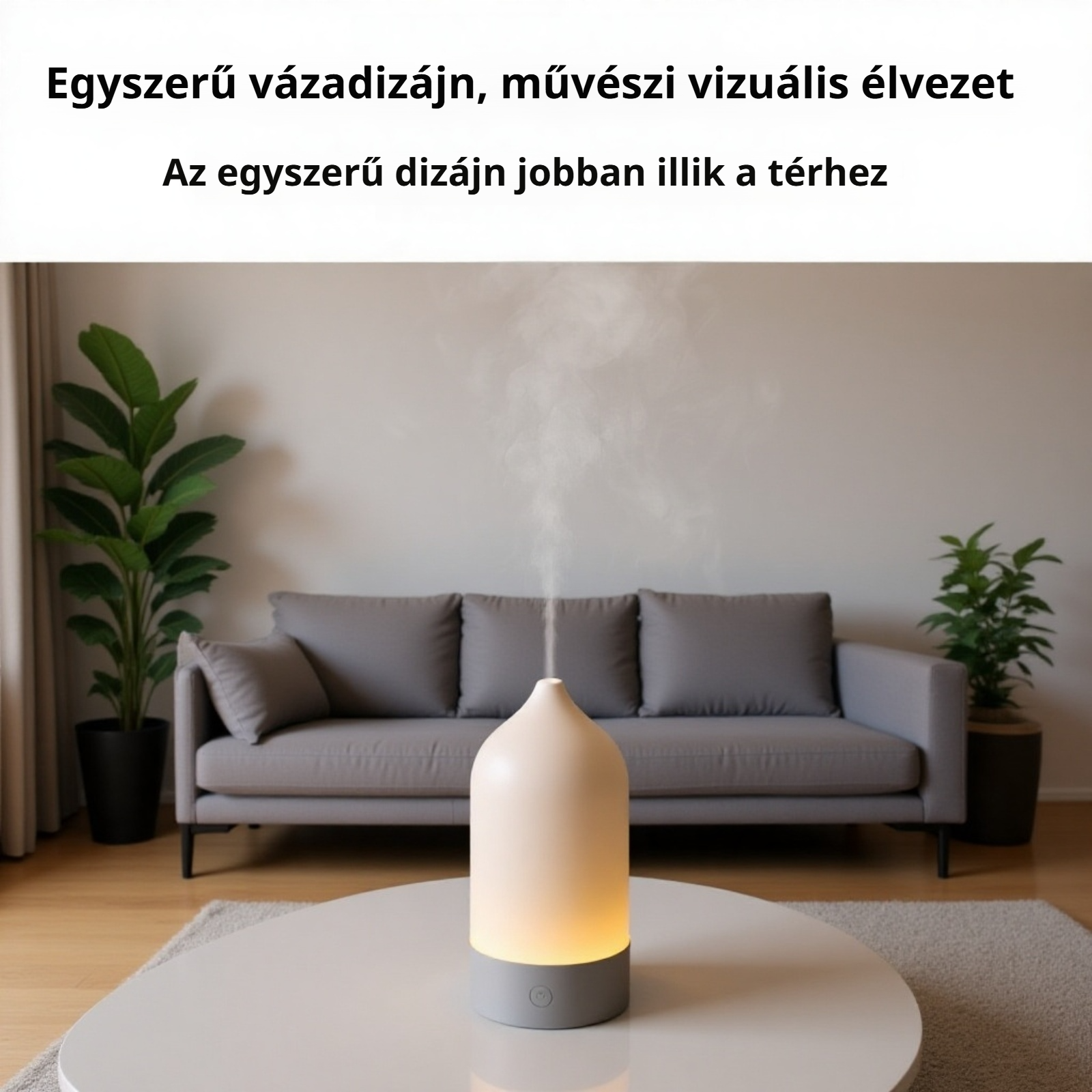 Modern design aromaterápiás párásító hálószobába