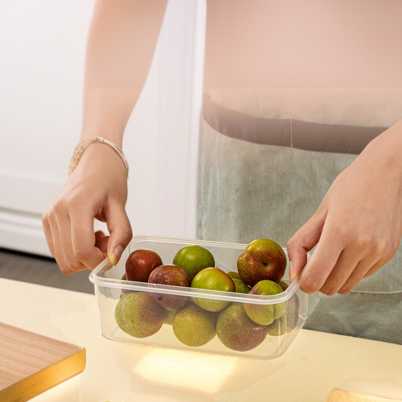 Caja de almacenamiento doméstica con tapa y sellado para clasificar