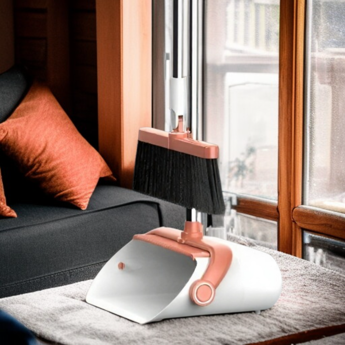 折りたたみ式家庭用ほうきとちりとりセットソフトほうき多機能キッチンとバスルームスクレーパーアーティファクト1個配送