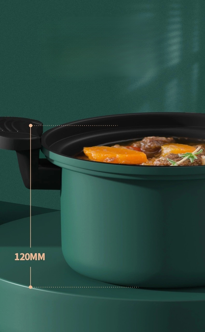 Micro pressure cooker, fast cooking, non stick pressure cooker