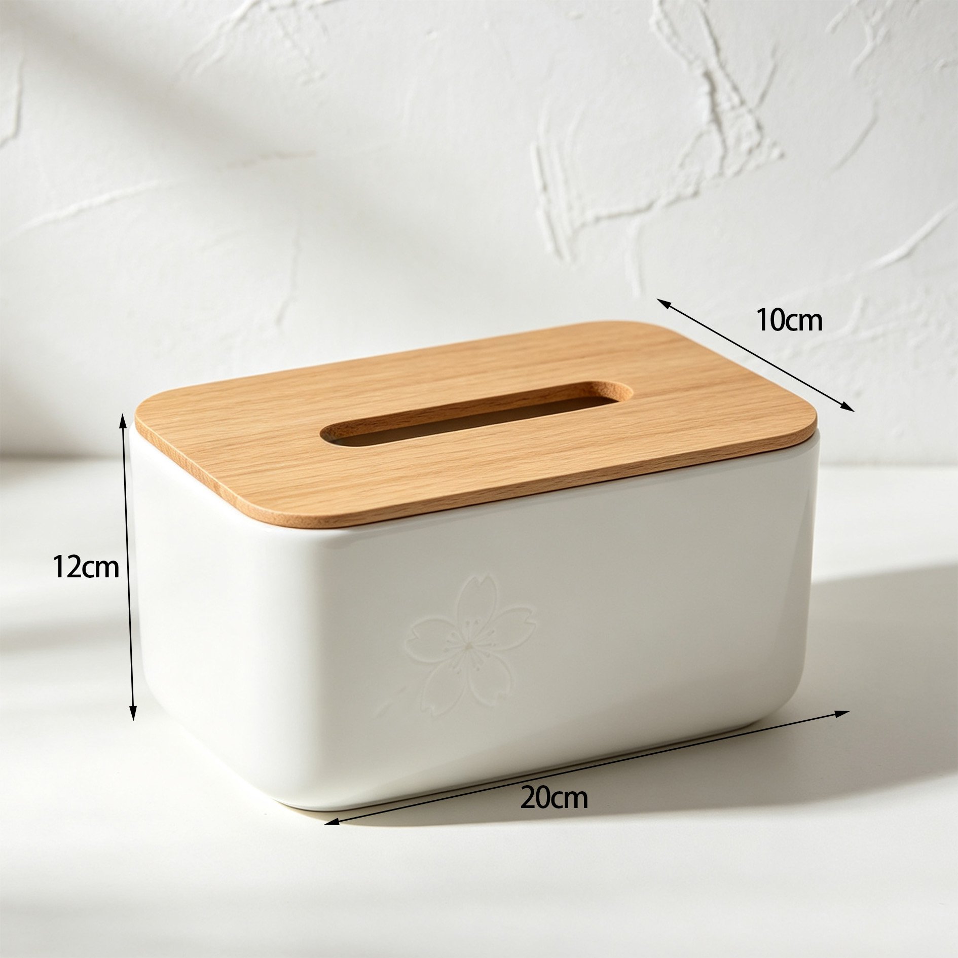 リビングに置いた陶器製ティッシュボックス