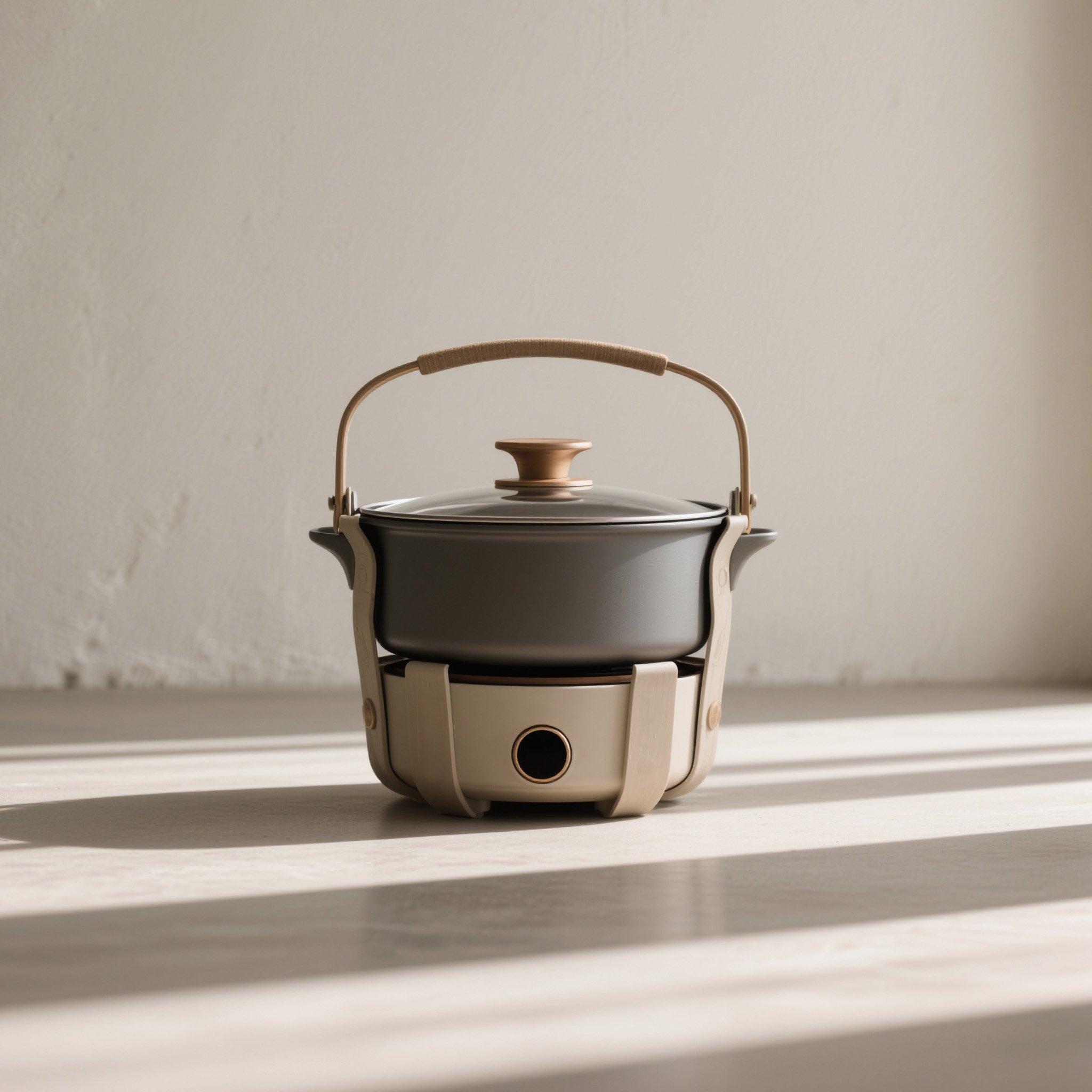 캠핑용 주물 전기 핫팟 세트