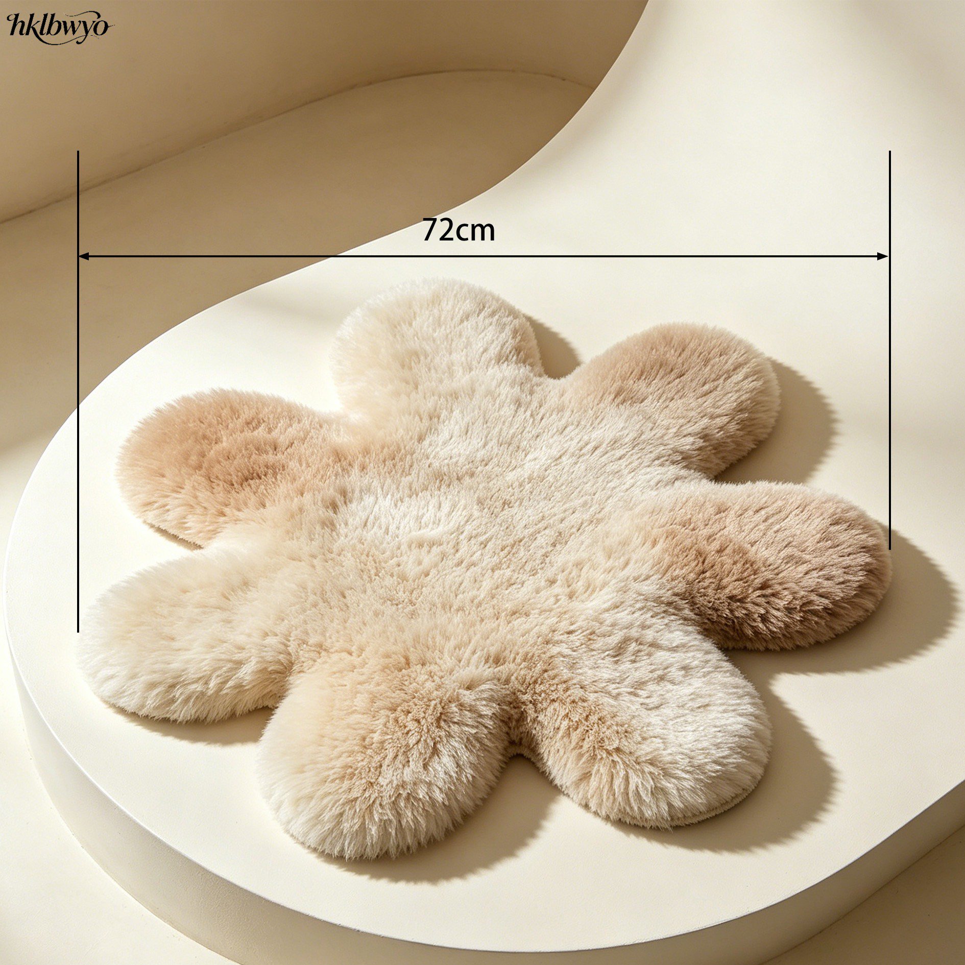Luxurious anti-slip plush floor mats for living room