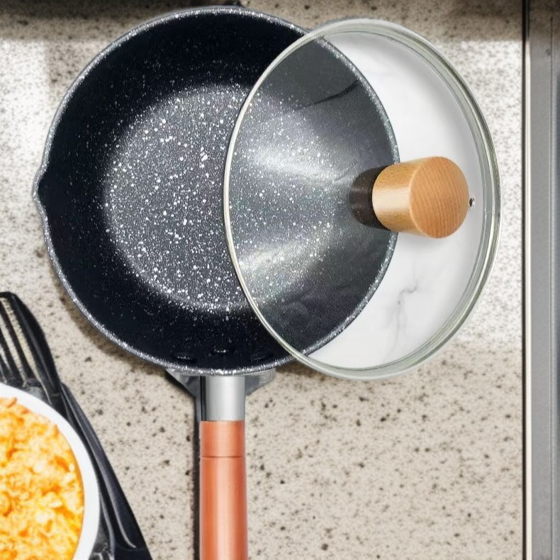 기숙사 일본식 스노우팬 인덕션 아기 이유식 붙지 않는 냄비 맥반석 컬러 라면팬 후라이팬