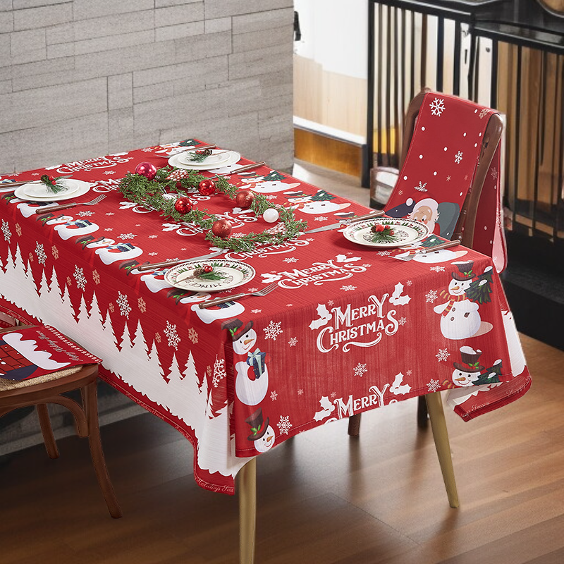 재사용 가능한 프린트 식탁보