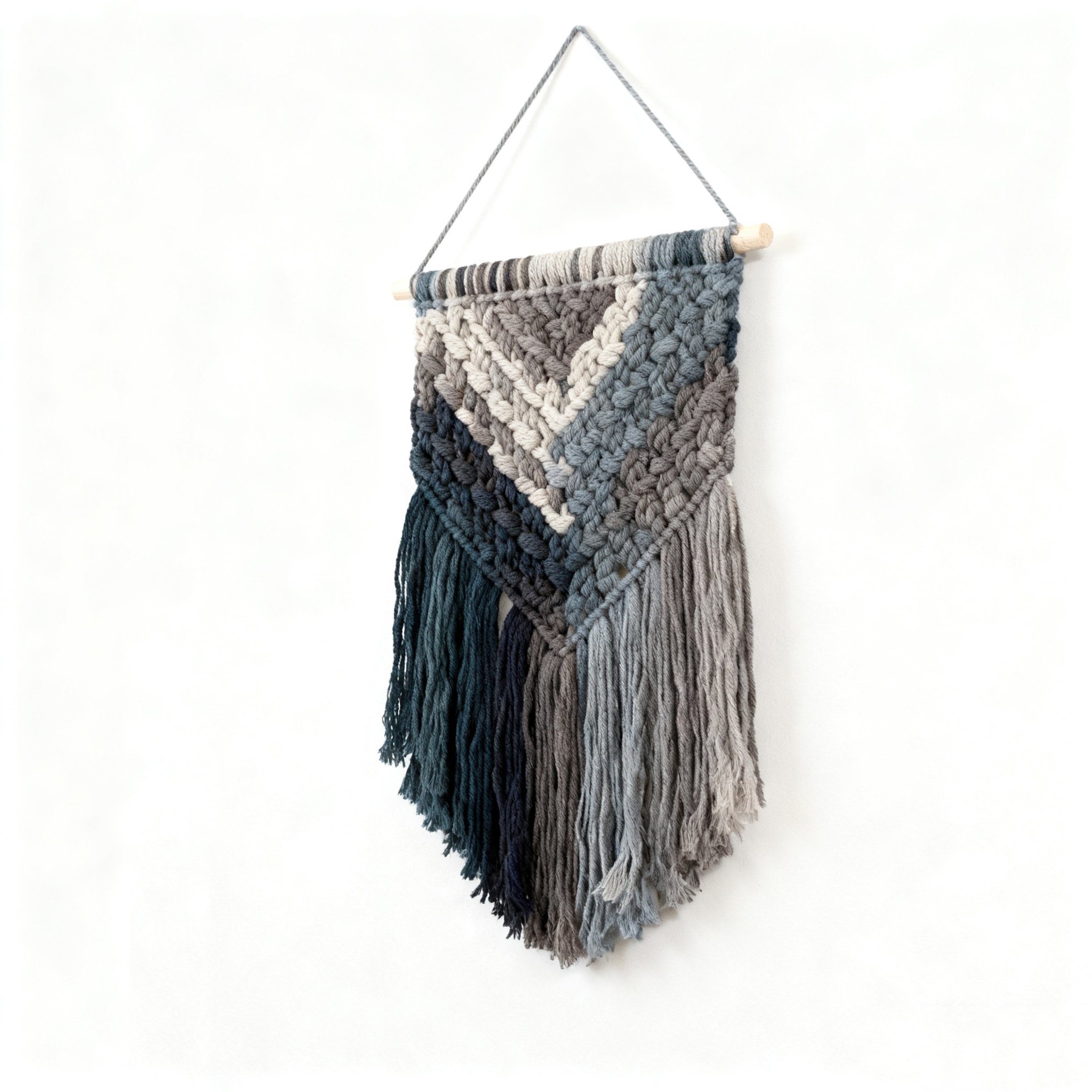 พรมแขวนผนังถักมือสไตล์แฟนตาซีสีไล่ระดับ