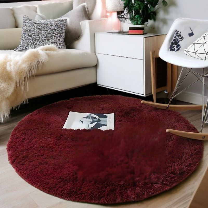 ウルトラソフト プラッシュ 円形ラグ