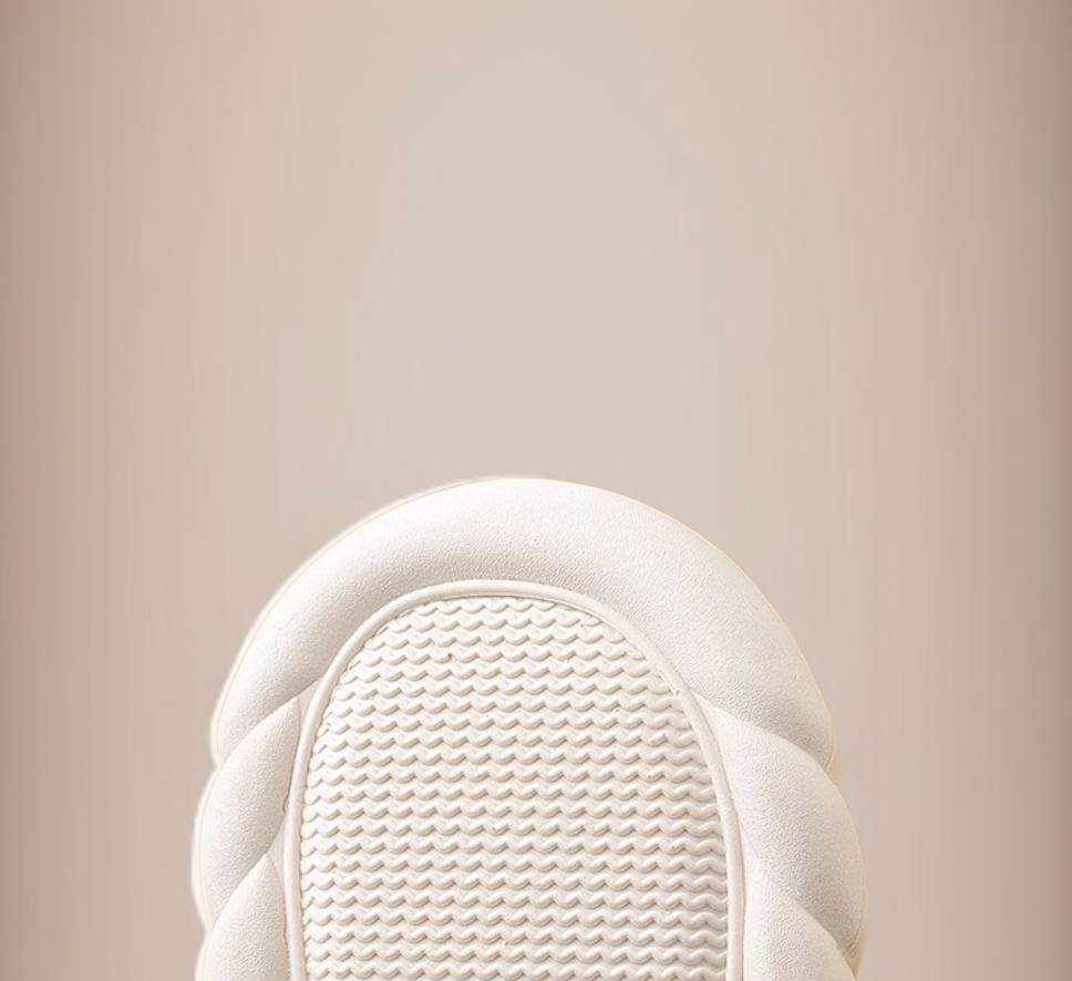 防滑設計男士室內羽絨拖鞋底部