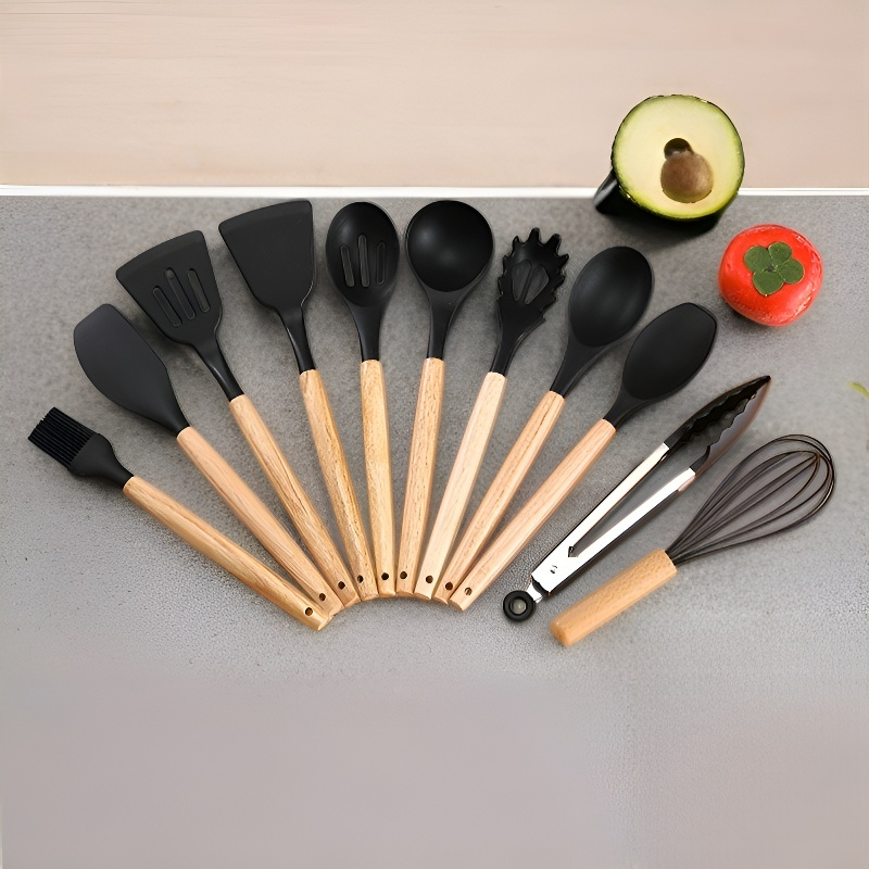 눌러붙지 않는 실리콘 조리 도구 세트