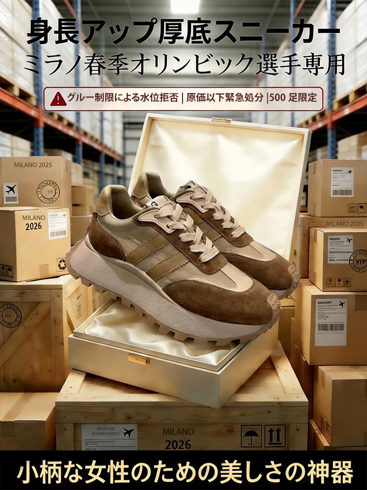 6cm厚底で脚長効果抜群！レトロなアンクルシューズでスタイルアップ