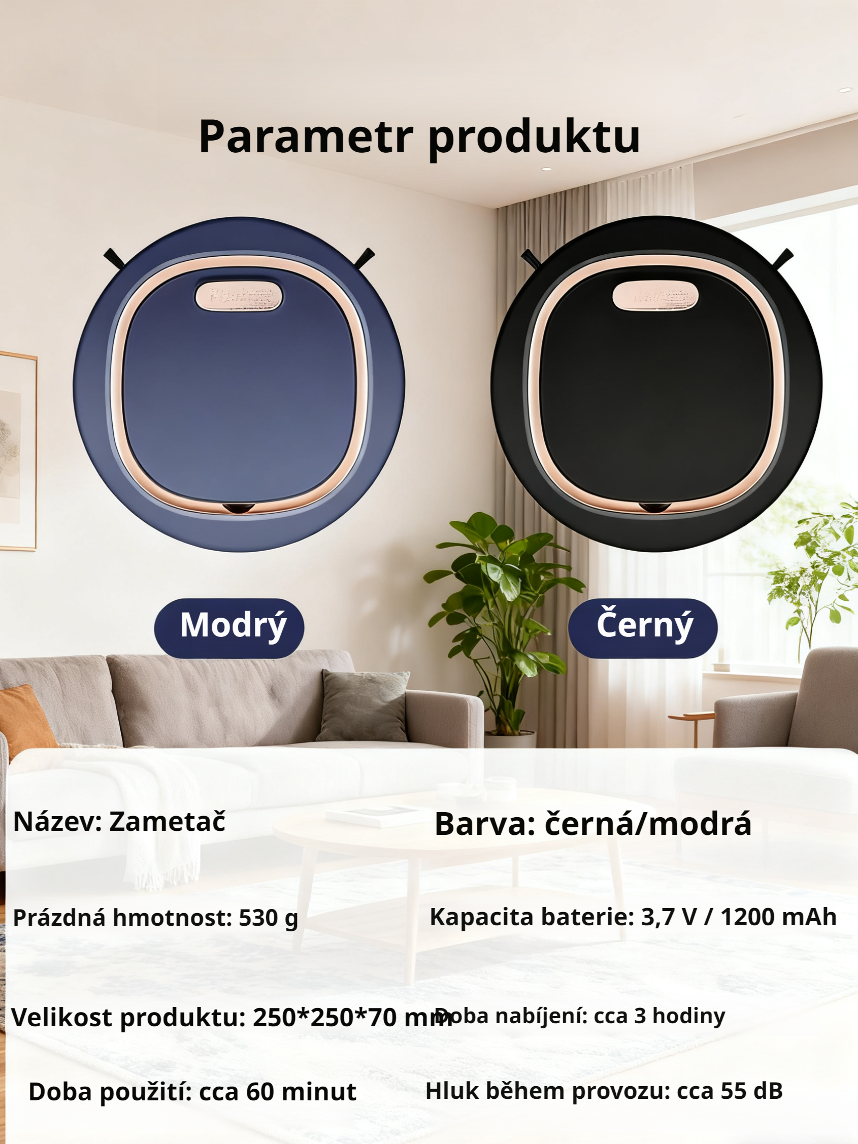 Chytrý bezdrátový mopovací robot 