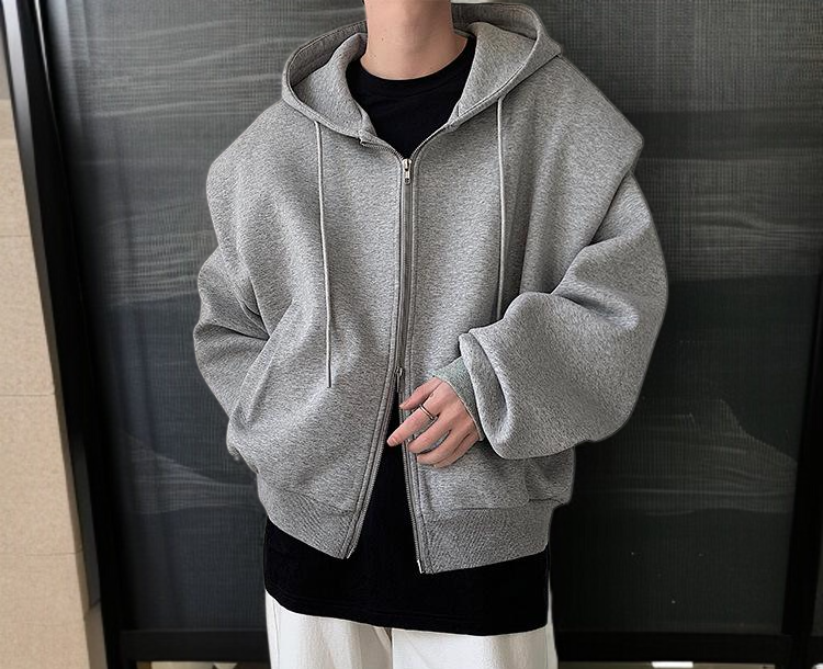 맨투맨 남자 재킷 톱 가을옷  후드 카디건 코트 본딩 패드 재킷