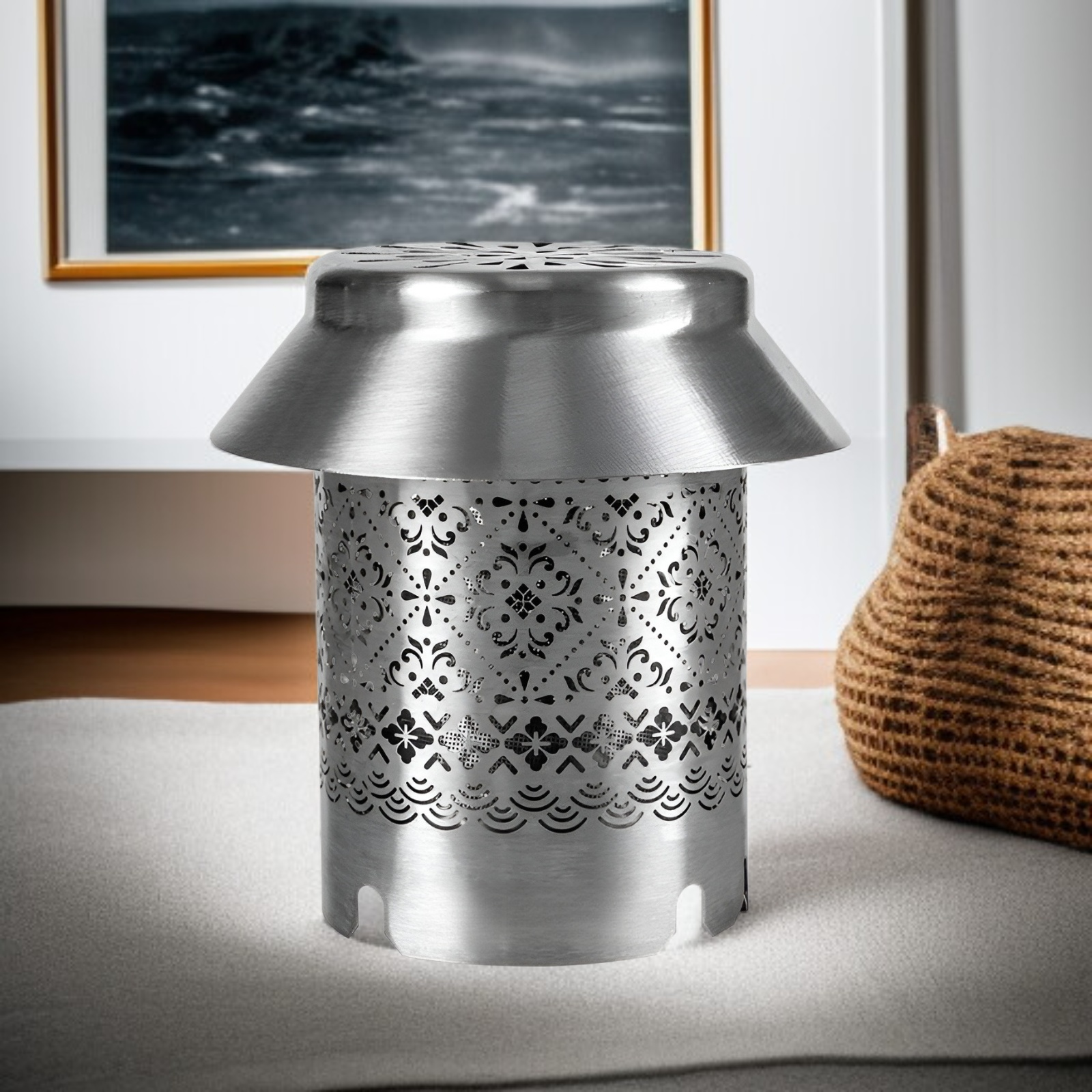 سخان خارجي، سخان تخييم محمول، موقد غاز محمول، غطاء تدفئة، موقد صغير من الفولاذ المقاوم للصدأ