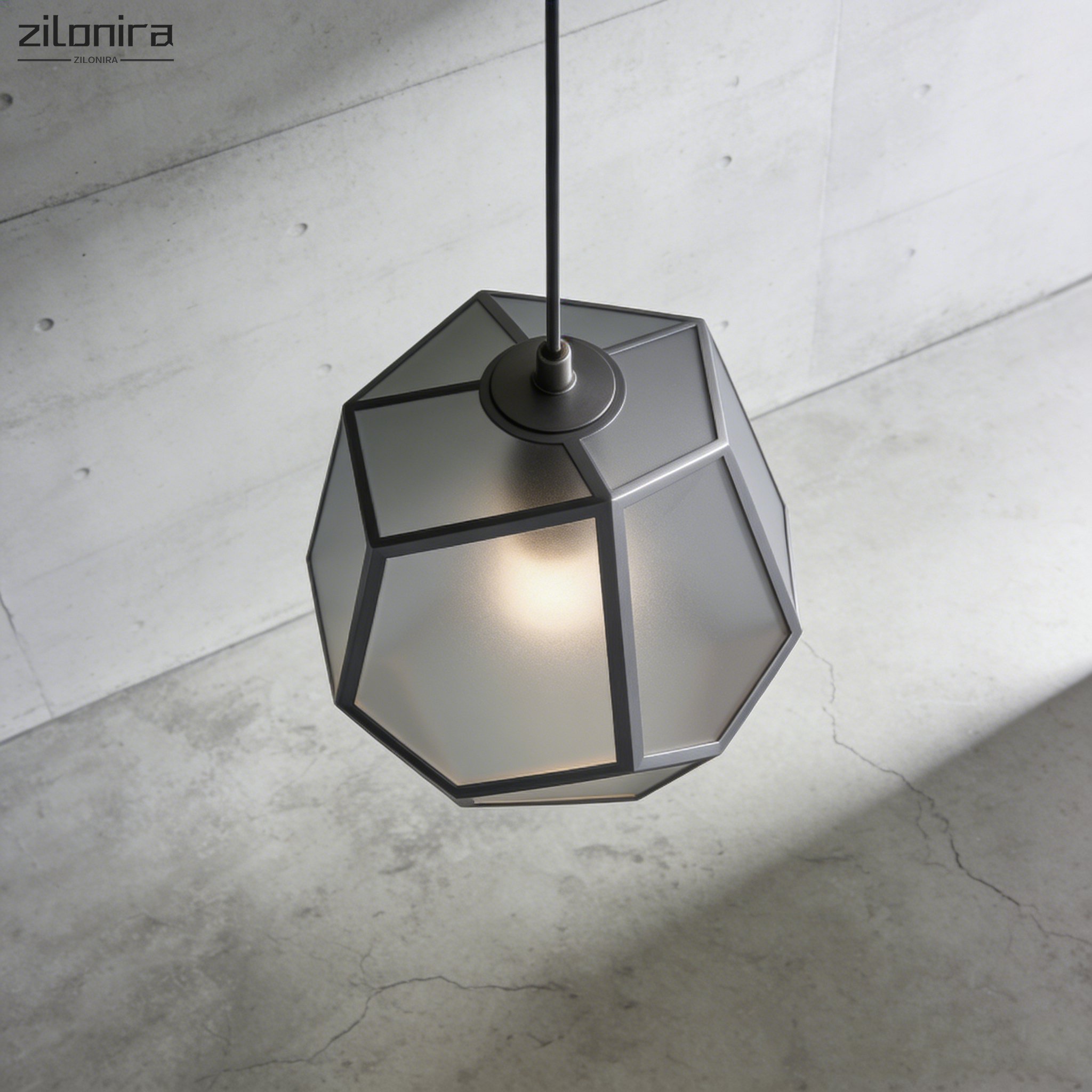 다면체 기하학적 샹들리에