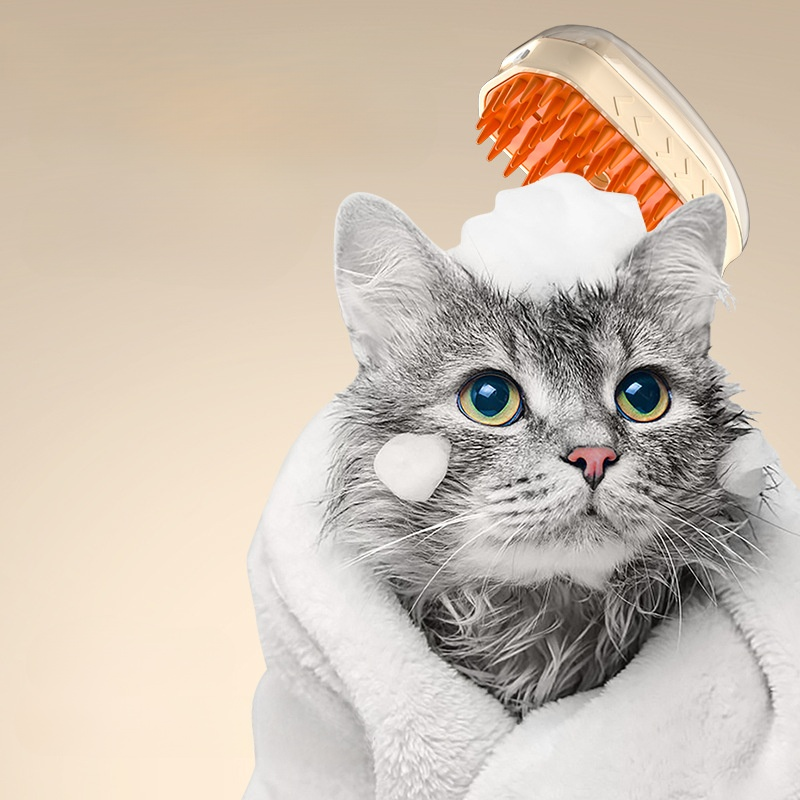 Pet Spray Massage Comb for Removing Loose Hair – Cat Grooming Magic Brush