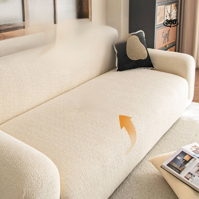 Funda de sofá de lana de cachemira gruesa para otoño e invierno