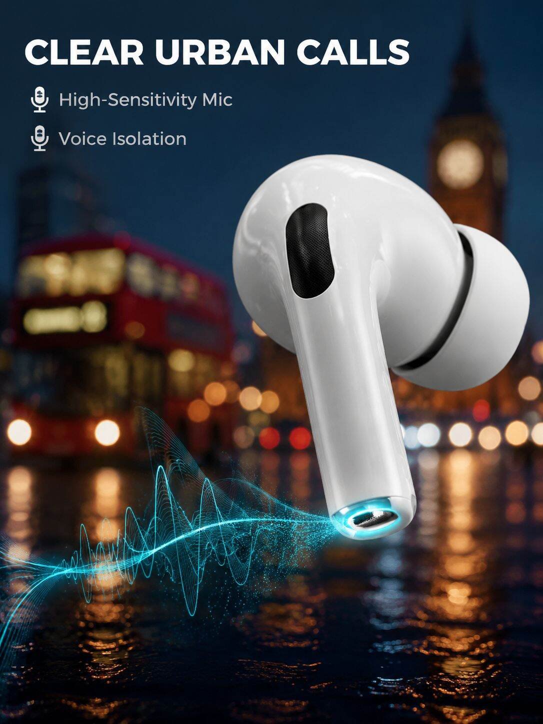 【ANC Dual Noise Cancellation】Wireless Earphones A9pro