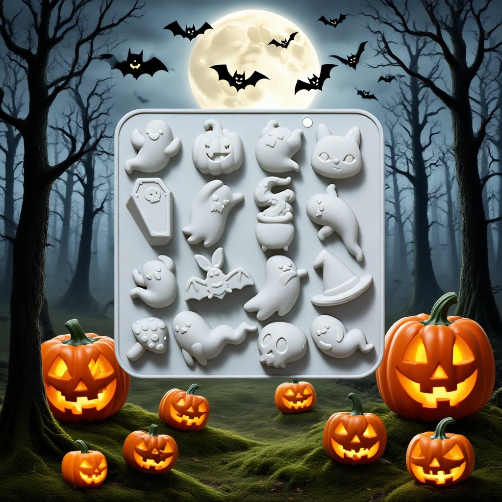 할로윈 테마 스타일링 과자 실리콘 몰드